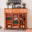 Orange Solid + Manufactured Wood Shoe Storage Bench