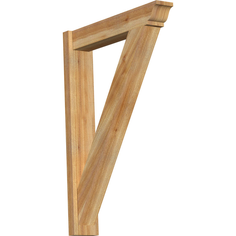 Persienne traditionnelle en bois rustique, Cèdre rouge de l'Ouest de 6 po (sciage brut), P 30 po x H 36 po