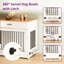 Grand meuble cage pour chien avec porte rabattable, tiroir, H 34 po x l 37 po x P 24 po-1937382069