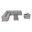 Fully Assembled 7-Person Wicker Patio Seating Group With Cushions