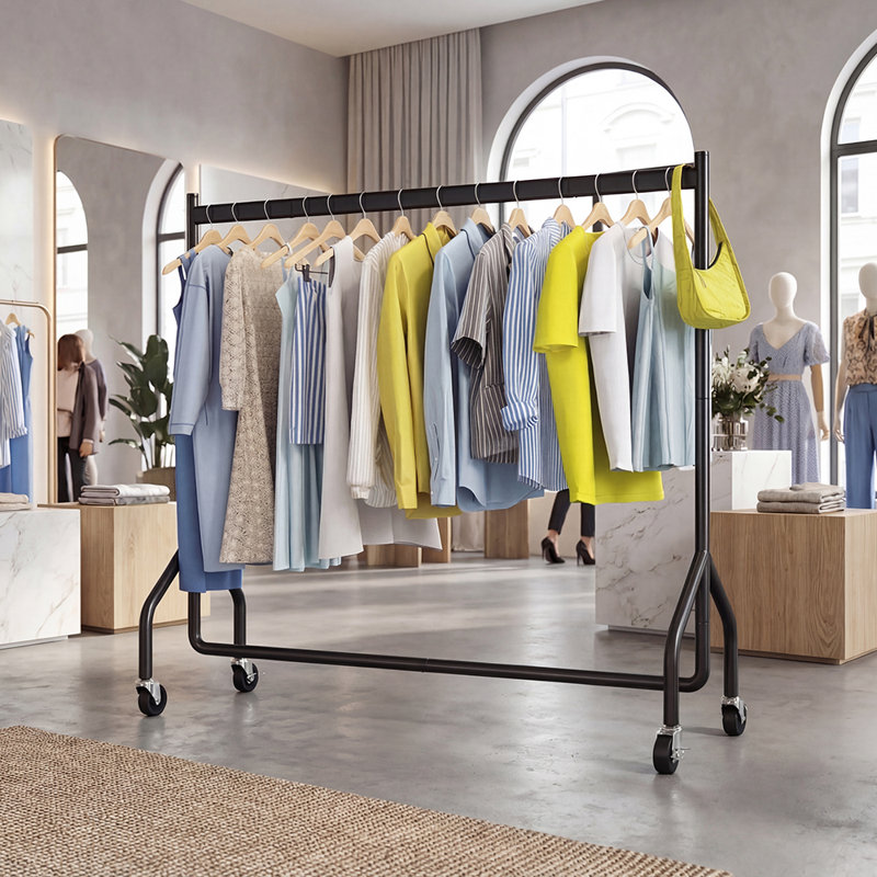 GR011 Rolling Clothing Rack, 152cm