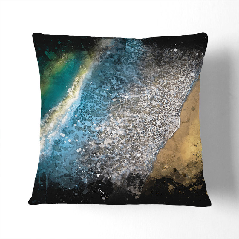 Rocker Beach In Sunderland Square Throw Cushion, 40cm H x 40cm W x 15cm D