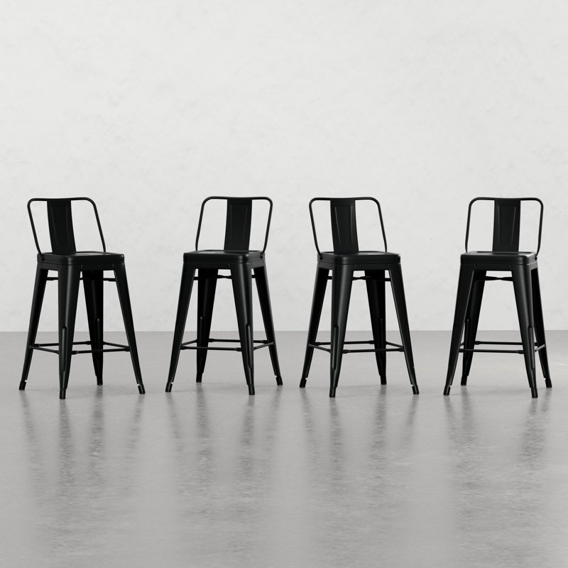 Tabouret à hauteur de comptoir moderne et minimaliste, 4, Vert foncé