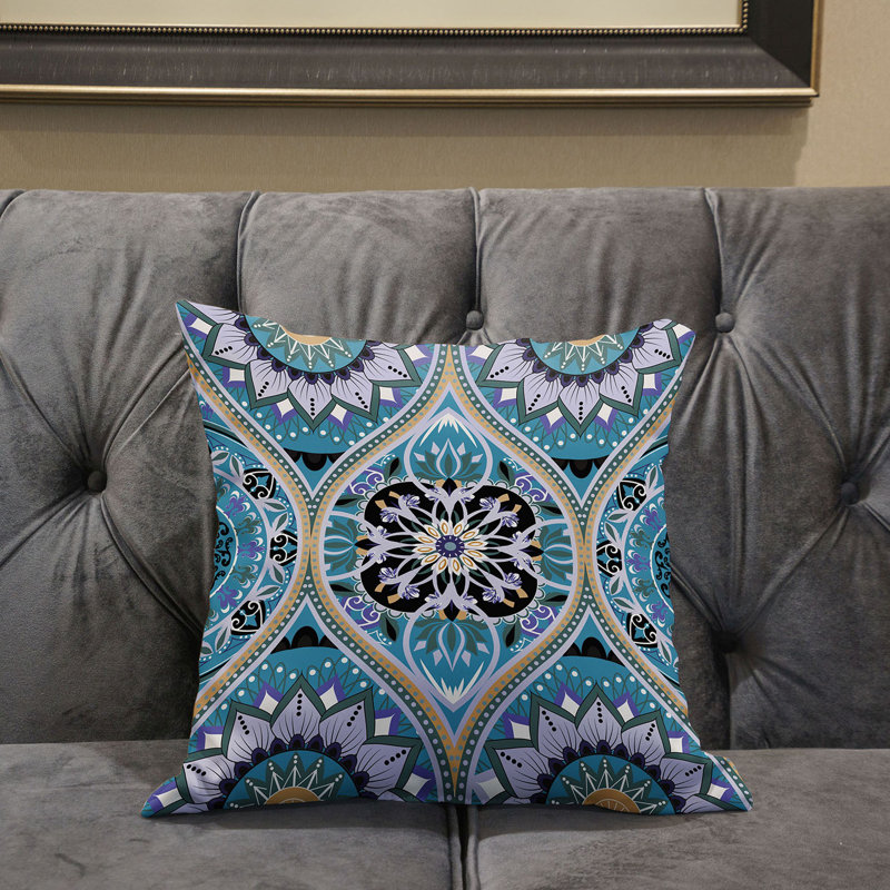 Housse et insert de coussin décoratif intérieur / extérieur en mélange de polyester, 20 po x 20 po