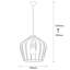 Luminaire suspendu géométrique unique à 1 lumière Akram
