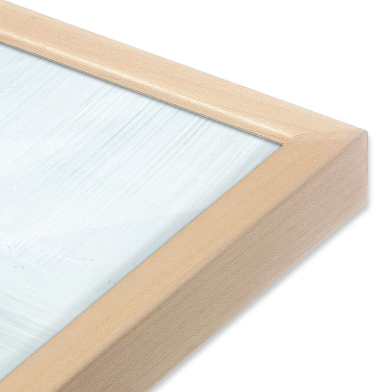 Courants sereins I, H 25 po x l 37 po, Cadre ouvert en érable brut