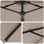 Umbrella Polyester and Aluminium Outdoor Parasol Garden Shade Terrace-831547693