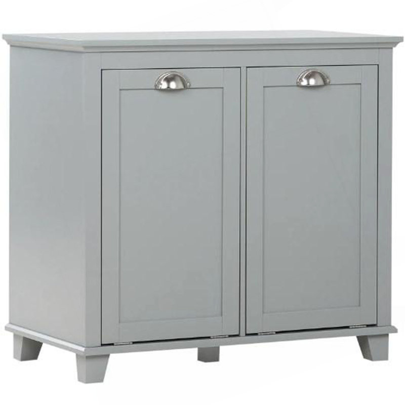 Armoire de rangement pour salle de bain, armoire à linge double inclinable, armoire de plancher pour salle de bain