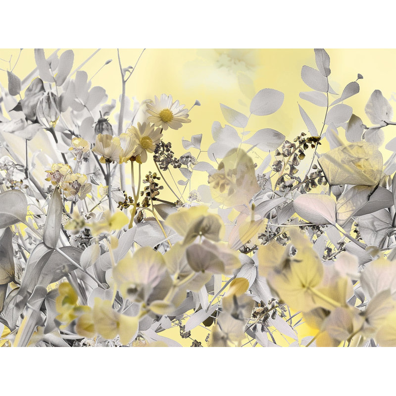 Tapis de bain fleurs, L 21 po x L 34 po