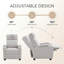 Fauteuil d'appoint rembourré gris clair Classic Classic