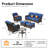 Guillen Wicker/Rattan 5 - Person Seating Group With Swivel chairs and Cushions-112864505