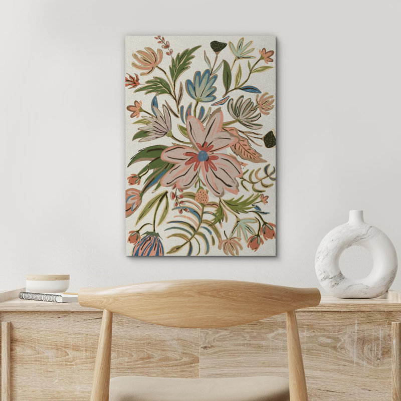 Multicolore pour chambre à coucher multicolore, Toile tendue, H 48 po x l 32 po