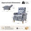 Fauteuil inclinable manuel avec accoudoirs en bois massif Adamsville-618201475