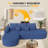 112" Modern Curved Cloud Couch, Chenille Compression Couches For Living Room With Deep Seat, Memory Foam Compressed Modular Sectional Sofa, No Assembly Required-1683855681