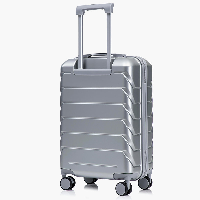 14 "/ 20" 2 pièces / ensemble dans un bagage à roulettes en ABS, avec serrure à combinaison, étui à cosmétiques 14 "