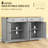 Sideboard With Storage Drawers And Adjustable Shelves-177892897