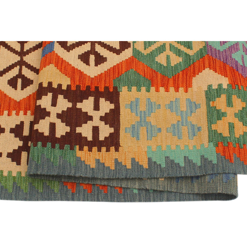 Tapis de couloir fait à la main en laine noué à la main 2 pi 8 po x 9 pi 8 po Cedorah