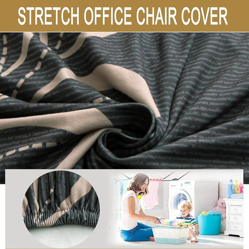 Housse pour accoudoirs sans accoudoirs - Imprimé - Style fauteuil extensible / Pantoufle / Protecteur de meubles