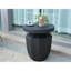 Table de bout décorative de jardin, H 20,3 po, moderne, robuste, robuste, en faux terrazzo, table d'appoint, table d'appoint, pour l'intérieur et l'extérieur