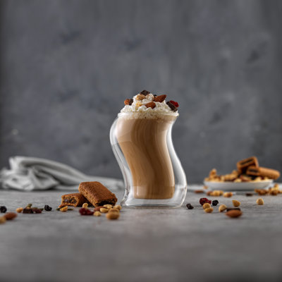 Tasse à café / thé en verre à double paroi JoyJolt, 13,5 oz