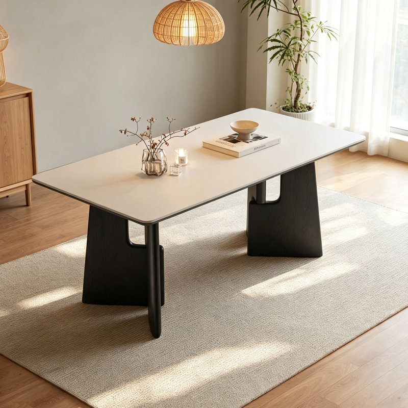 Table frittée French French, 29.5" H x 63" W x 31.5" D
