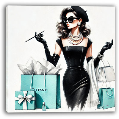 Parisian Elegance: Tiffany-Inspired Fashion Canvas Wall Art