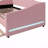Twin Teddy Fleece Upholstered Daybed Frame, Light, Trundle-1044134414-1044134415