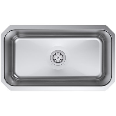 Undertone® Preserve 31-1/4" x 17-7/8" x 9-5/16" Large Under-Mount Single-Bowl Kitchen Sink