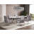 Element Modern Tufted Velvet Upholstered Stainless Steel Dining Arm Chair in Steel-733414699