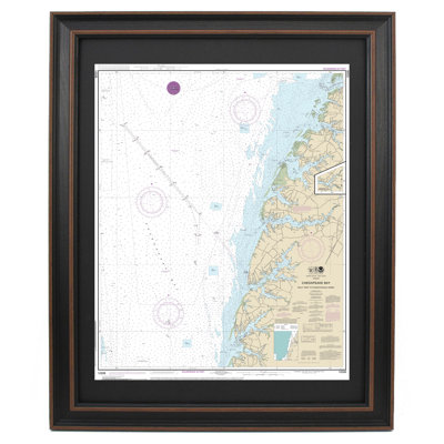 Chesapeake Bay; Wolf Trap To To Pungoteague Creek | Nautical Chart | Framed Print