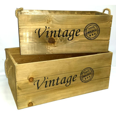 August Grove® Solid Wood Decorative Bin