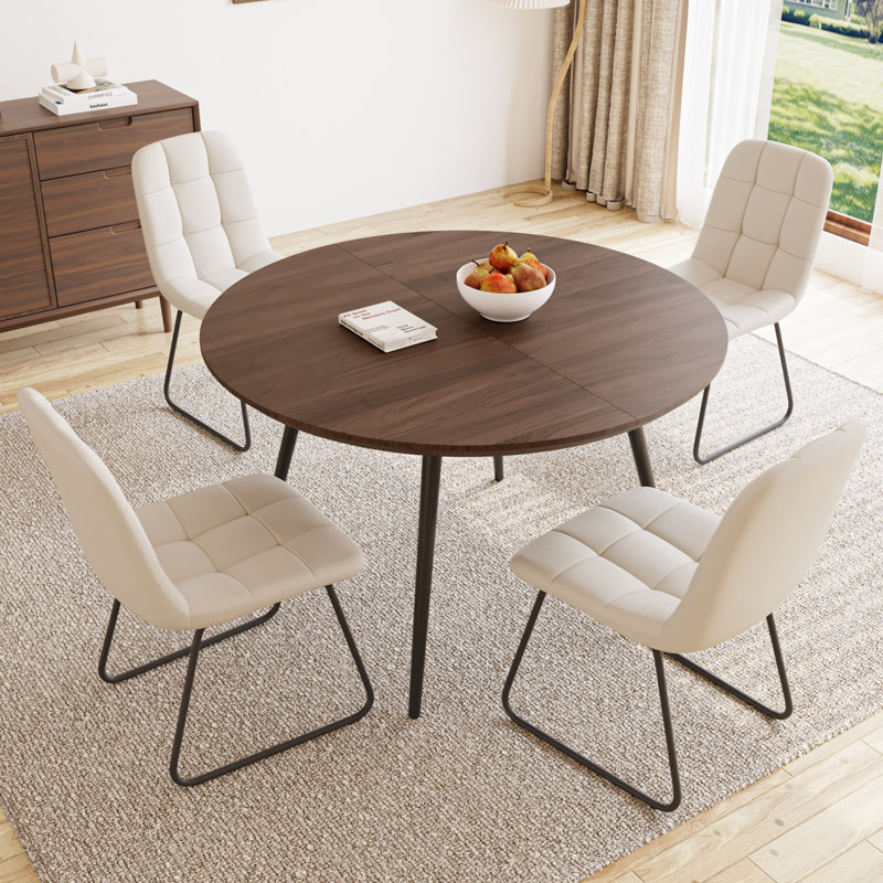 Ensemble de table de salle à manger, ensemble de table de cuisine moderne pour la cuisine, salle à manger (1 table et 4 chaises)