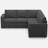 Aubade Storage L-Shaped Modular Sofa Set With Pull-Out Sofa Bed-2120586631