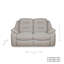 Leizel 2 Seater Fixed Pillow Top Arm Sofa in Atlas Zinc Fabric