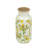 White Ceramic Vase with Yellow Lemon Motif-1695037284