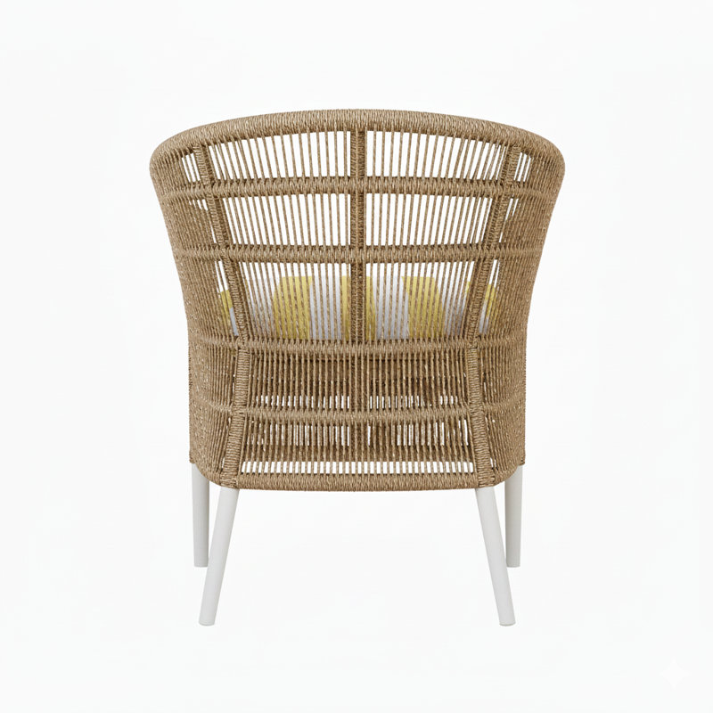 Chaise de patio avec coussin