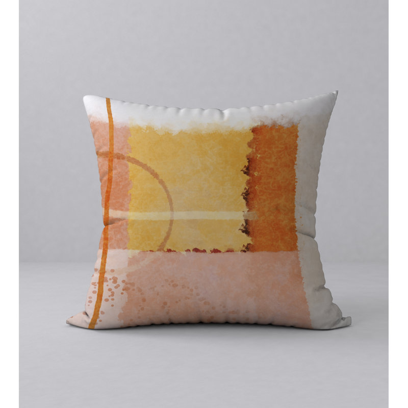 Abstract Reversible Throw Pillow, 24" x 24"