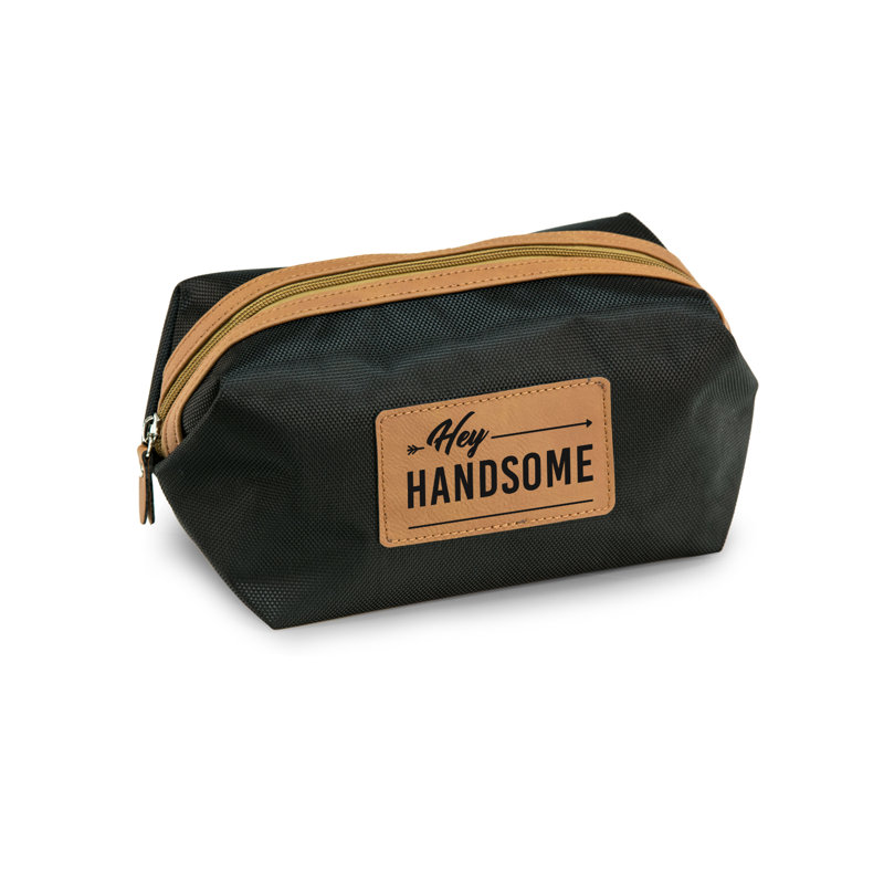 Trousse de voyage, Noir/brun