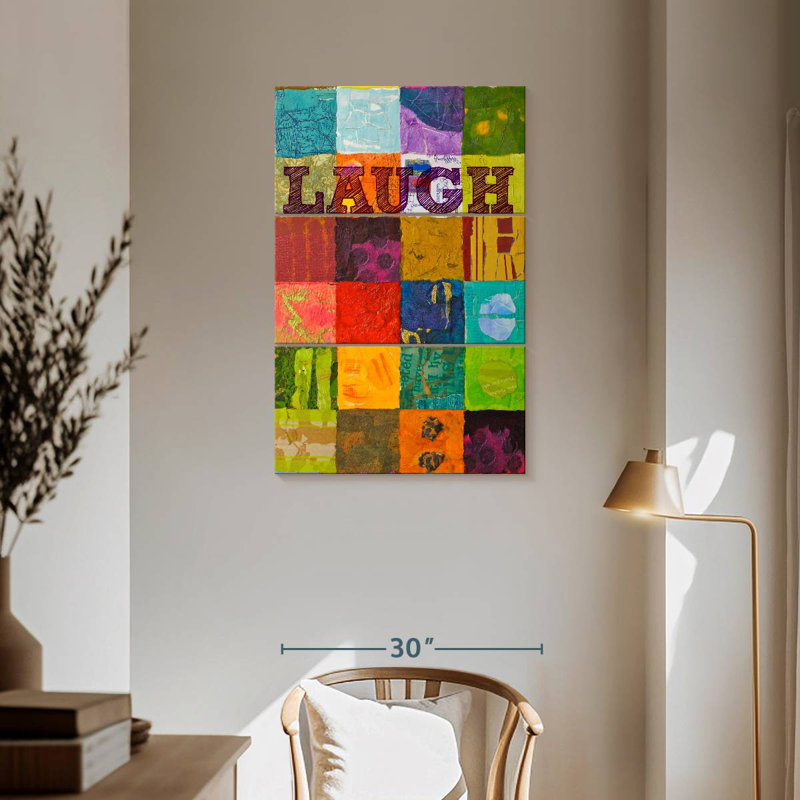 Laugh Patchwork, 57" H x 36" W
