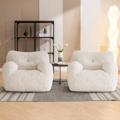 Fauteuil à billes en mousse viscoélastique Teddy