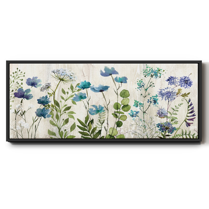 «Blue Meadow», toile encadrée, H 20 po x l 50 po