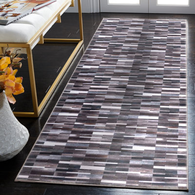 Ashawna Performance Machine Washable Geometric Rug