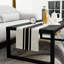 Chemin de table en toile de jute à rayures noires Country Farmhouse