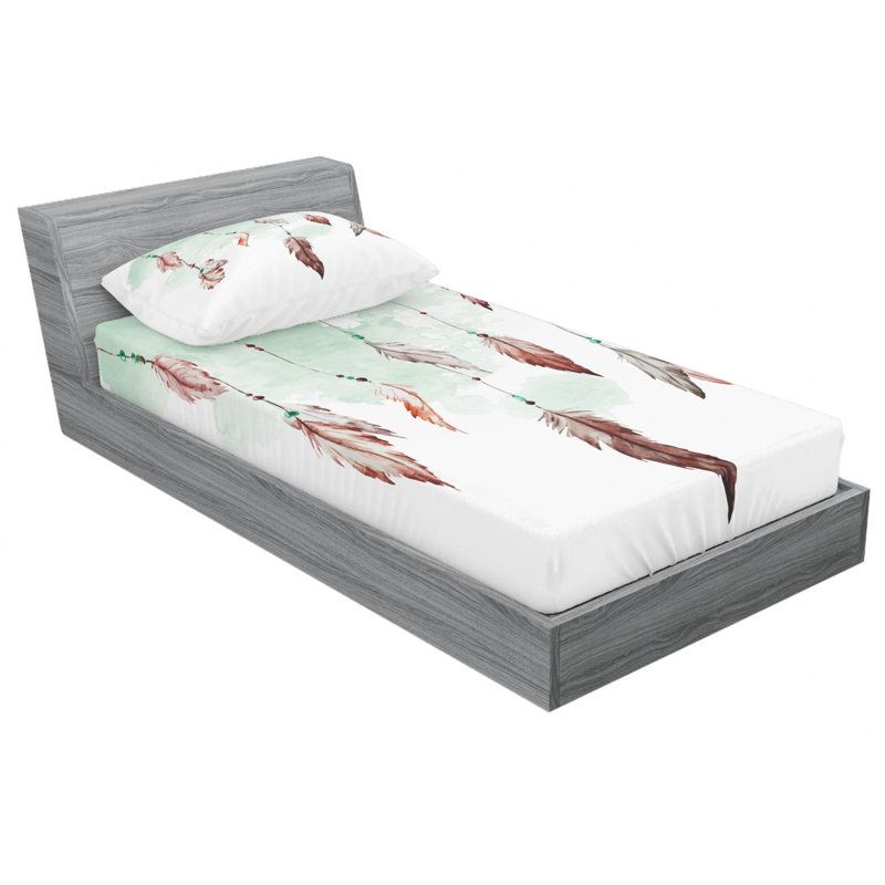 Microfiber Sheet Set, Twin Sheet Set with Fitted Sheet