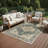 Crawford Dark Blue/Gray Indoor/Outdoor Rug-870363593