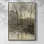 «Vintage Landscape CCLXIV», reproduction encadrée - bois massif-337687509