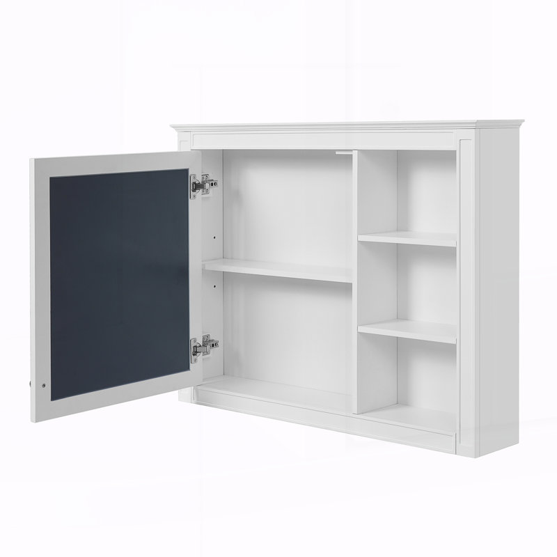 Armoire de rangement murale avec miroir