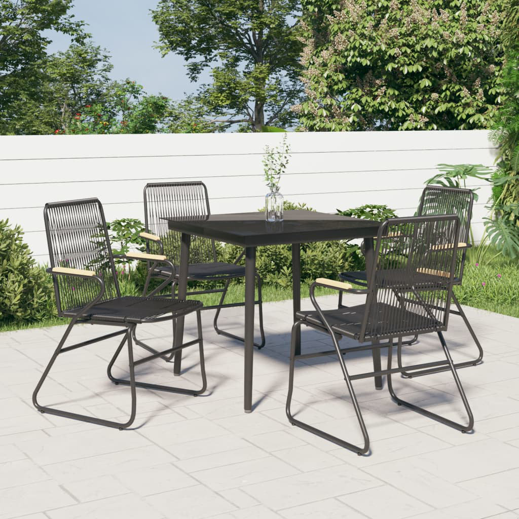 Lasone 4 - Person Wicker Patio Dining Set with Square Table