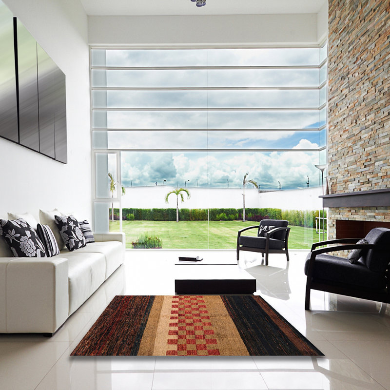 Tapis abstrait moderne 5294, Carré 6 pi