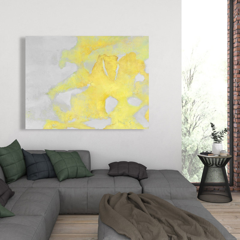 Gold Erosion - Art abstrait sur toile pour la décoration intérieure - Formes